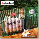 Riverland frozen sausage BEEF & CHICKEN SMOKY BLACKPEPPER 6" 15cm 5pcs 360g